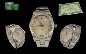 Rolex Oyster Perpetual Precision ' Air - King ' Gents Stainless Steel Wrist Watch. Model No P875567.