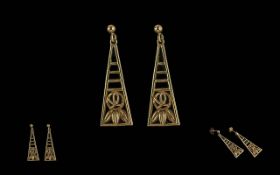 Rennie Mackintosh Pair of Ladies 9ct Gol