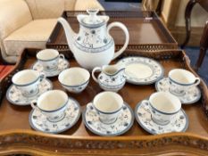 Royal Doulton 'Cambridge' Coffee Set, co