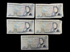 Five Jo Page Five Pound Notes (B336). G