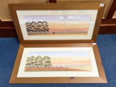 Nick Grant Pair of Watercolours, both si