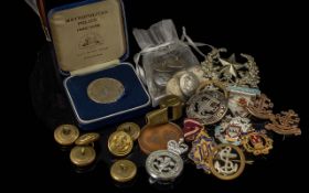 Good Mixed Bag of Military / Masonic Ite