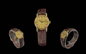 Omega - Deville Ladies Gold Capped Manue