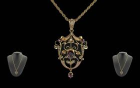 Antique Period - Pleasing Ladies 9ct Gol