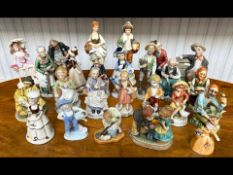 Box of Assorted Figures, including Leona