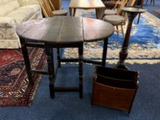Oak Drop Leaf Table, width 32
