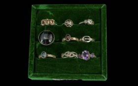 Great Selection of 925 Sterling Silver Rings, Various Designs / Shapes and Sizes. All Marked for 925