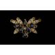 Mikimoto Signed Ladies Triple Strand Cultured Pearl Necklace - With 18ct Gold Sapphire & Diamond - Image 2 of 5