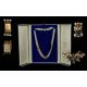 Mikimoto Signed Ladies Triple Strand Cultured Pearl Necklace - With 18ct Gold Sapphire & Diamond - Image 5 of 5