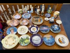 Collection of Wall Plates, including set of Marilyn Monroe by Bradford Exchange, Danbury Mint