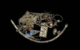 Collection of 925 Sterling Silver Jewellery, All Hallmarked for Silver. Includes Earrings, Bracelet,