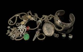 Collection of 925 Sterling Silver Jewellery, All Hallmarked for Silver. Includes Large Locket,