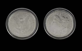 United States of America Liberty Head One Dollar Silver Coin - Date 1878. Excellent Grade - Please