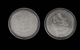 United States of America Liberty Head One Dollar SIlver Coin - Date 1878. E.F. Condition.