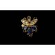 Mikimoto Signed Ladies Triple Strand Cultured Pearl Necklace - With 18ct Gold Sapphire & Diamond - Image 3 of 5
