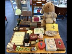 Mixed Lot of Collectibles, to include an Edwardian revolving book stand, Art Deco lamp, Victorian