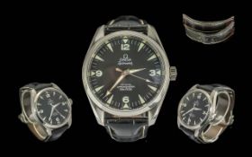 Omega Seamaster - Railmaster Aqua Terra Co-Axial Chronometer Gents Stainless Wrist Watch - With