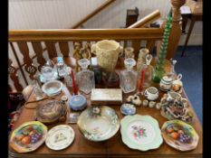 Collection of Miscellaneous Items, to include cabinet plates, Oriental, glass ware, Wedgwood,
