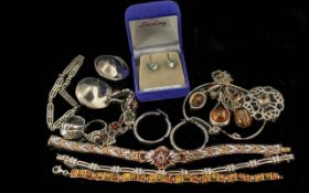 Good Assortment of Sterling Silver Jewellery, Includes Chains, Pendants etc. All Stamped for 925