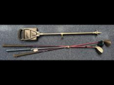 Sport Interest to include 3 golf clubs : Vintage ''Lady Stylist'' club, wooden 3. Gouldie x1,