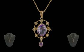 Antique Period Ladies Pleasing Quality 9