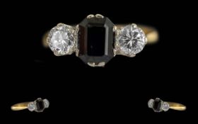 Ladies 18 Carat Gold Three Stone Diamond