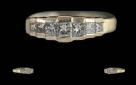 Ladies 18ct White Gold Princes Cut Diamo