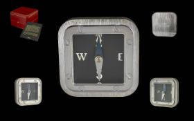 Cartier Santos S.I.H.H 2004 Ltd Edition Paperweight - Compass, With Black Dial and Palladium