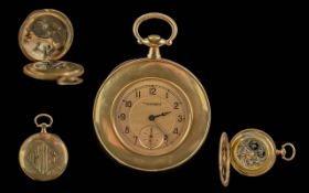 Tavannes Watch Company Swiss Made 14ct Gold 15 Jewels 4 Adjustments - Keyless Stylish 1930's