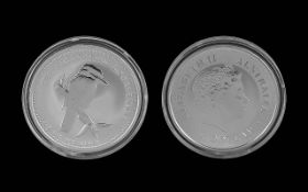 Australian 2005 Kookaburra 1 oz 999 Silv