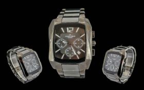 Jacques Lemans Black Ceramic Chronograph