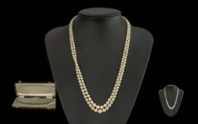 Fine Quality - Ladies Double Strand Pear