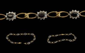 Ladies Pleasing Ladies 14ct Gold Sapphir