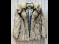 Beautiful Ladies Silver Fox Jacket, from Stephen of Blackpool for Saga Fox, collar and reveres,