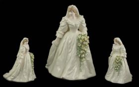 Coalport Hand Painted Num and Ltd Edition Porcelain Figure ' Diana Princess of Wales ' CW438.