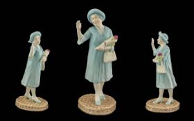 Royal Doulton Ltd Numbered Edition Hand Painted Figure ' Queen Elizabeth The Queen Mother '