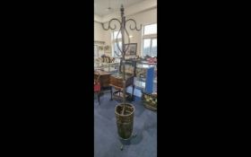Silvered Effect Metal Umbrella/Hall Stand, height 74