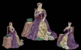Royal Worcester Hand Painted Numbered and Ltd Edition Porcelain Figure ' Mary Queen of Scots '