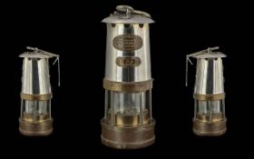 Vintage Miners Safety Lamp. Overall In Good Condition. No 20, Maker E.Thomas & Williams.
