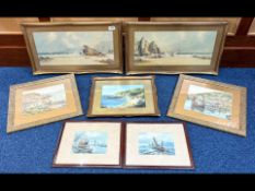 Box of Assorted Artwork, comprising a pair of Reubens Southey signed prints,