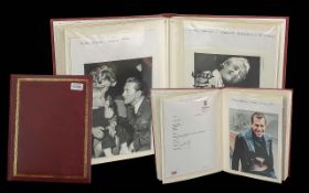 Album of Signed Photographs & Letters, to include famous stars of the screen and stage, politicians,