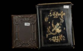 ( 2 ) Albums of Old Postcards and Photos. Includes Many Portrait Postcards and Old Photographs.