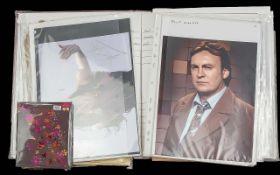Autograph Interest - An Album Containing a Large Collection of Signed Photographs & Letters.