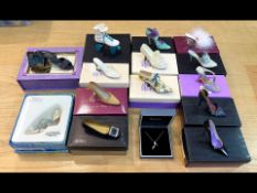 A Collection of Miniature Boxed Shoes all in as new condition.