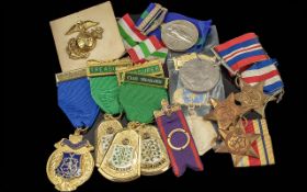 Collection of Military and Freemason Medals etc.