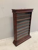 A late Victorian Cope Bros. Ltd. tobacconists display case, width 60cm, depth 17cm, height 88cm.