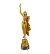 Adrien Etienne Gaudez (French, 1845-1902), an ormolu figure L'étoile du Matin, a classical female