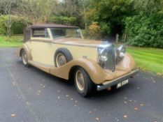 A 1937 Railton Fairmile series III Drophead Coupe, reg. no. MG 5335. Completely restored by The