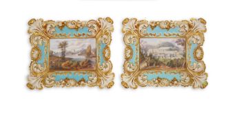 A pair of Grainger’s Worcester topographical plaques, c.1825-30, painted with the titled views ‘
