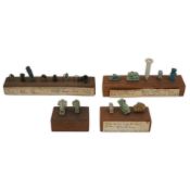 A collection of Ancient Egyptian turquoise glazed faience amulets, 22nd dynasty, (c.900 BC), and